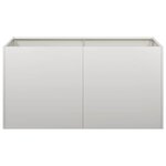 vidaXL Jardinière 80x40x40 cm acier inoxydable