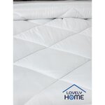 Couette 140 x 200 cm légère - 280 g/ m² anti-acariens - 1 personne - Blanc