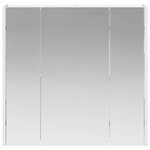 vidaXL Armoire Miroir de Salle de Bain Blanc 63 5 x 15 5 x 60 5 cm