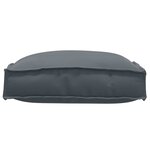 vidaXL Coussin pour assise de palette 4 Pièces Anthracite 40 x 40 x 8 cm