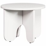 vidaXL Table basse 2 Pièces Blanc 39 5 x 39 5 x 30 cm Bois de pin massif