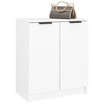 vidaXL Armoire à chaussures Blanc 59x35x70 cm Bois d'ingénierie