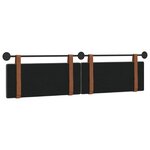 vidaXL Tête de lit suspendue Gris foncé PU antique