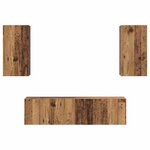 vidaXL Ensemble meuble TV 4 Pièces Bois ancien 60 x 30 x 30 cm