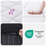 vidaXL Matelas à ressorts ensachés dureté moyenne 70x200 cm