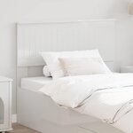 vidaXL Tête de lit Blanc Brillant 100 cm Bois d'ingénierie