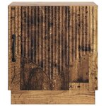 vidaXL Table de chevet Bois ancien 43 x 34 5 x 47 cm Bois d'ingénierie