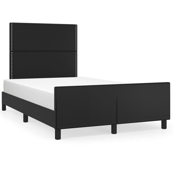 vidaXL Cadre de lit sans matelas noir 120x190 cm similicuir