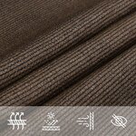 vidaXL Voile d'ombrage 160 g/m² Marron 2 5x5 m PEHD