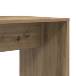 vidaXL Bureau chêne artisanal 138.5 x 55 x 143 cm Bois d'ingénierie