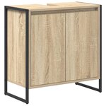 vidaXL Ensemble de mobilier de salle de bain avec tiroir Chêne Sonoma
