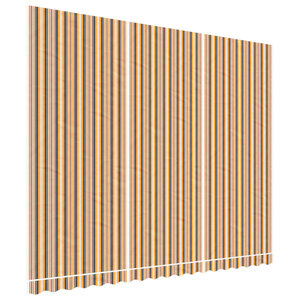 vidaXL Tissu de remplacement pour auvent rayures multicolores 4 5x3 5m