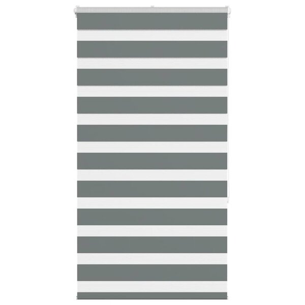 vidaXL Store zèbre gris foncé largeur du tissu 75 9 cm polyester