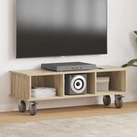vidaXL Meuble TV Chêne Sonoma 100 x 35 x 35 cm Bois d'ingénierie