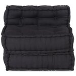 vidaXL Pouf modulaire anthracite 70x70x54 tissu