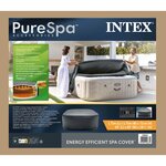 INTEX Housse de spa INTEX Gris foncé 175 x 175 x 72 cm PVC et PU