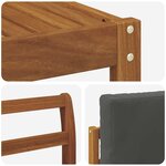 vidaXL Ensemble de canapés d'extérieur 7 pc Naturel et Anthracite