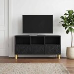 vidaXL Meuble TV 102 x 34 5 x 50 cm Noir Bois d'ingénierie