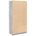 vidaXL Garde-robe sonoma gris 100x50x200 cm bois d'ingénierie
