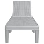 vidaXL Chaise longue réglable en hauteur à 4 positions polypropylène