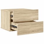 vidaXL Table de chevet chêne sonoma 40x30x30 cm Bois d'ingénierie