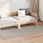 vidaXL Tapis de surface HUARTE Beige 170 x 120 cm Polyester