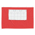 vidaXL Mur de tente de fête 2 pièces 300 x 195 cm Rouge PE et acier