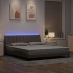 vidaXL Cadre de lit sans matelas Hanko taupe 180x200 cm tissu