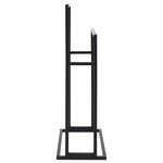 vidaXL Porte-serviettes sur pied Noir 48x24x78 5 cm Fer