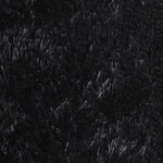 vidaXL Tapis shaggy à poils longs NAVARRA noir 80x150 cm polyester