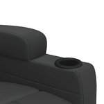 vidaXL Fauteuil Noir Similicuir