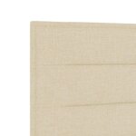 vidaXL Tête de lit LED avec bandes LED Crème 180 cm tissu