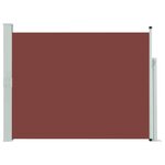 vidaXL Auvent latéral rétractable de patio 140x500 cm Marron