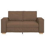 vidaXL Canapé 2 places Marron 120 cm Tissu