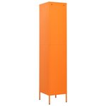 vidaXL Armoire à casiers Orange 35x46x180 cm Acier