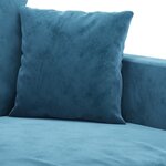 vidaXL Ensemble de canapés 2 Pièces avec coussins Bleu Velours