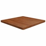 vidaXL Dessus de table carré Marron foncé 80x80x4cm Bois chêne traité