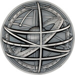 Monnaie ARMILLARY SPHERE Historic Instruments 2 Oz Argent 10$ Cook Islands 2024 (PRÉCOMMANDE)