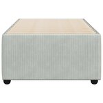 vidaXL Cadre de lit Gris clair 90x190 cm Velours