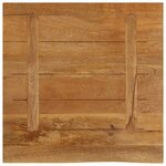 vidaXL Dessus de table à bord vivant 40x40x2 5 cm bois massif manguier