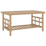 vidaXL Salon de jardin 2 Pièces avec coussins gris foncé bambou