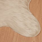 vidaXL Tapis en fausse Tafalla Beige 50 x 80 cm Polyester