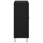 Buffet vidaXL Noir Chêne 69 5x34x90 cm Bois d'ingénierie