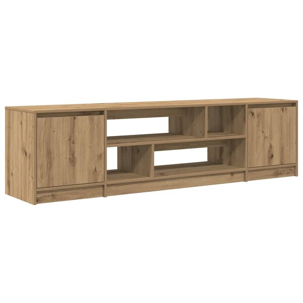 vidaXL Meuble TV chêne artisanal 188 5x41x50 cm bois d'ingénierie