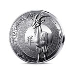 Année de la Chèvre Monnaie de 20€ 1 Oz Argent Haut-Relief