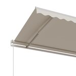 vidaXL Auvent rétractable automatique 400x350 cm Crème
