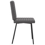 vidaXL Chaises à manger lot de 4 gris similicuir