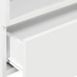 vidaXL Tables de chevet murales 2 Pièces blanc 45x26x28 5 cm