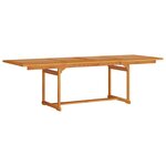 vidaXL Ensemble de salle à manger pour jardin 9 Pièces Marron