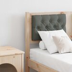 vidaXL Tête de lit marron et gris foncé 120 cm Bois massif en pin